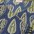Women navy blue & green ethnic motifs printed cotton kurta