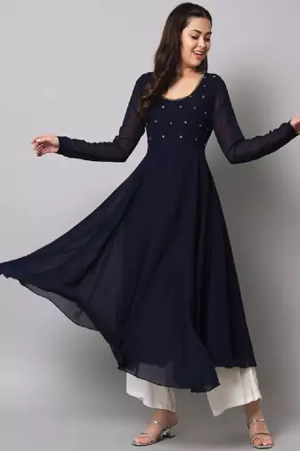 Women yoke design anarkali kurta