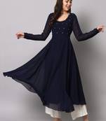 Women yoke design anarkali kurta