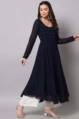 Women yoke design anarkali kurta