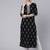 Floral printed round neck pure cotton kurta