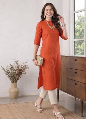 Women mandarin collar straight republic day republic day kurta 1
