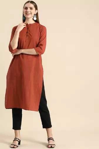 Mandarin collar kurta