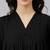 Women's black dobby chiffon self design empire kurta