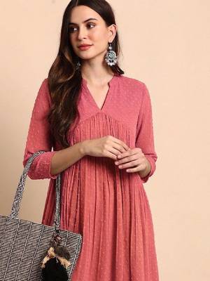 Dobby self design empire chiffon kurta 3