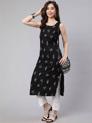 Printed straight kurta 1