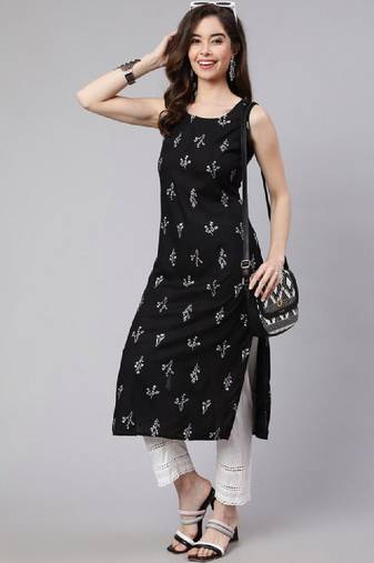 Printed straight kurta