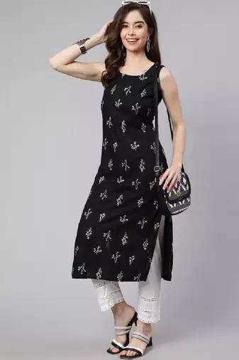 Printed straight kurta