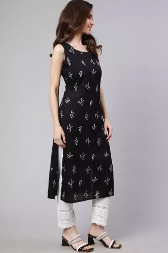 Printed straight kurta