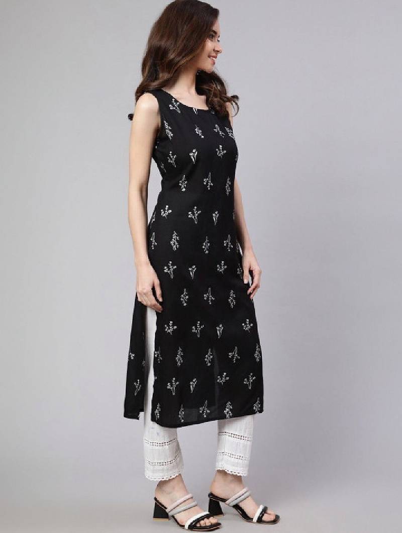 Printed straight kurta