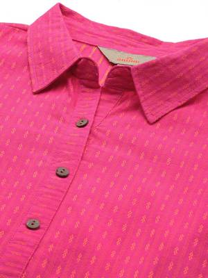 Women striped dobby cotton kurta 2