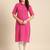 Women striped dobby cotton kurta