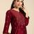 Ethnic motifs kantha work dobby kurta