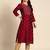 Ethnic motifs kantha work dobby kurta