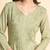 Floral embroidered thread work straight kurta