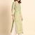Floral embroidered thread work straight kurta