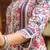 Pink floral printed a-line pure cotton kurta