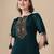 Yoke design thread work a-line kurta