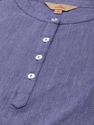 Mandarin collar pure cotton kurta 2