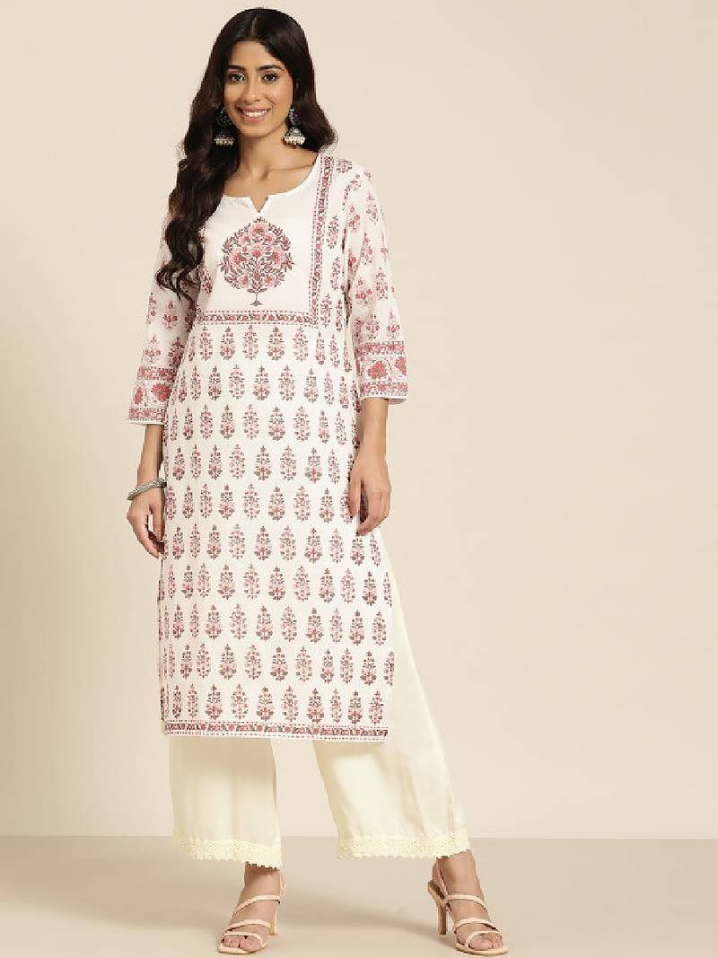 Floral printed kurta