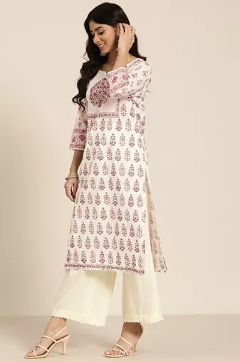 Floral printed kurta