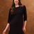 Ethnic motifs embroidered a-line kurta