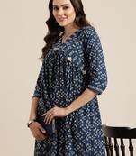 Women printed empire kurta