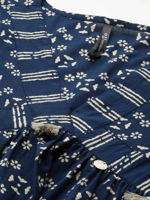 Women printed empire kurta 2