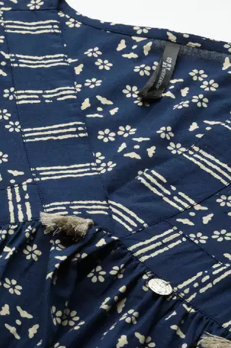 Women printed empire kurta
