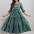 Pure cotton printed pregnancy wear maternity maxi dress with nursing zipper