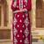 Floral embroidered round neck chikankari straight kurta