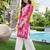 Floral embroidered chikankari georgette straigth kurta