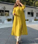 Dobby chiffon kurta