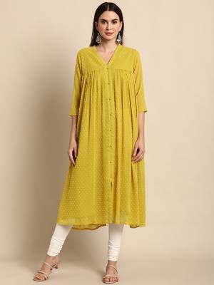 Dobby chiffon kurta 2