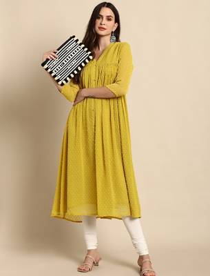 Dobby chiffon kurta 3