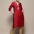 Ethnic motifs yoke design band collar straight kurta