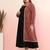 Plus size geometric printed gotta patti cotton anarkali kurta with jacket