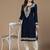 Women floral kashmiri aari embroidered viscose rayon slim fit kurta