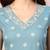 Women sky blue floral printed & embroidered rayon a-line kurta with dupatta