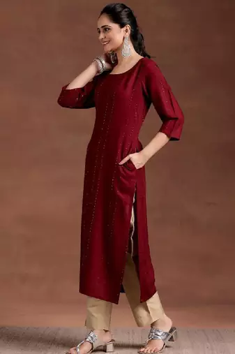 Women sequinned kurta