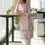 Floral printed notch neck pure cotton straight kurta