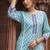 Ethnic motifs printed round neck pure cotton straight kurta