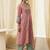 Women floral printed thread work kurta