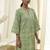 Geometric printed mnadarian collar pure cotton a-line republic day republic day kurta