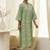 Geometric printed mnadarian collar pure cotton a-line republic day republic day kurta
