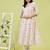 Women floral printed mirror work kurta