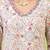 Women floral printed mirror work kurta