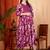 Women floral printed maternity anarkali kurta