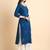 Women rayon chikankari embroidered kurta