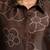 Floral printed chanderi silk shirt collar straight kurta